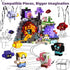 8PCS Pack, 3+ GobiDex Magnetic Action Figures- Creatures of Block World Toys Compatible with Magnet Building Blocks