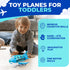 3-12 Toysery Airplane Toys for Kids, Bump and Go Action, Toddler Toy Plane with LED Flashing Lights and Sounds for Boys