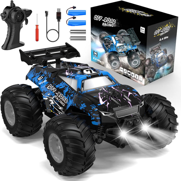 Remote Control Car, All-Terrain Remote Control Truck for Boys, Rechargeable Rc Truck