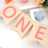 Baby First Birthday Felt Banner - Children's First Year and Baby Bedroom Decoration, High Chair and Birthday Party