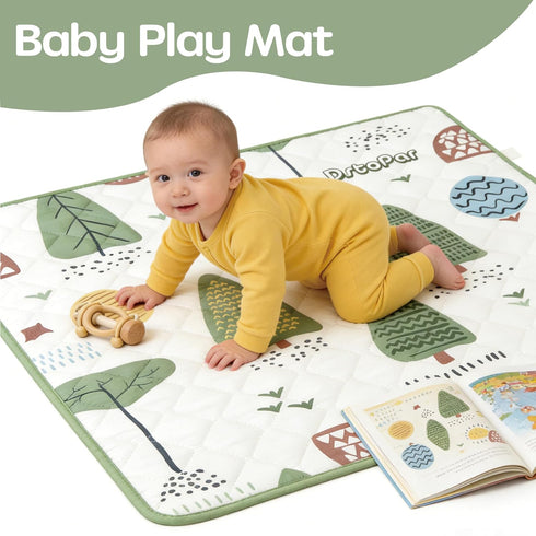 50" 50" Baby Play Mat, x Baby Floor mat, Thick Cushioning Padding Foam Playpen Mat for Babies and Toddlers to Play