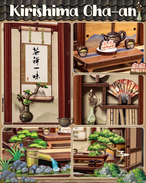 Book Nook Kit, DIY Miniature House Kits for Adult and Teens, Dollhouse Tiny Booknook Garden House Bookshelf, DIY Craft