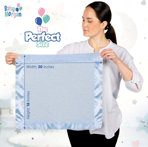 18" 20" Thermal Waffle Knit Baby Blanket - Soft Breathable Mini Blanket for Newborns and Infants - Toddler Blankey