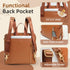 Backpack Backpack 14 miss fong Small Diaper Bag Mini Diaper Bag, Leather Diaper Bag Mini with Pockets Insulated Pockets