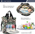 YANENDIE Backpack, Backpack Backpack Cute Raccoons Diaper Bag Unisex Travel Baby Diaper Bags with Stroller Straps