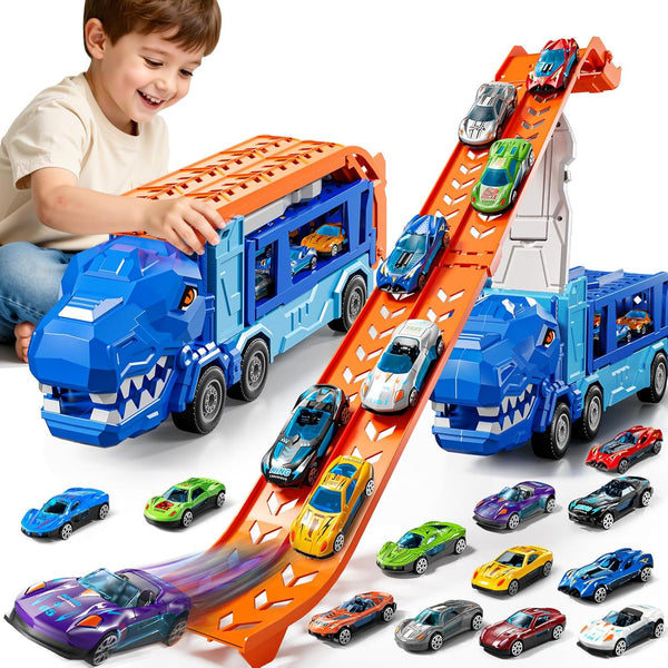 GYYCKTD Race Track Truck Toys for 3 4 5 6 7 8 Years