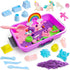 AGENTLAN Unicorn Sensory Bin, Unicorn Sensory Toys with Play Sand for Toddlers