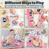 TAMOIE 0-6 Tummy Baby Play Gym for Months, High Contrast Time Mat, Kick and Play Piano, Music and Lights, Newborn Gifts