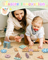 Montessori Toys for 1 2 3 Years Old, Wooden Sorting and Stacking Educational Learning Toy for Kids