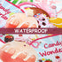 Blulu 2 Pcs Candy Party Decorations, Candy Paper Banner Lollipop Garland for Birthday Baby Shower