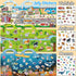 6 Sets 1-3, 2-4 2 3 4 iGetooy Reusable Sticker Book for Toddlers Jelly Sticker Books for Toddlers Years, Toddler Travel