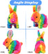 Hopearl Hopping Rabbit with Bell Interactive Electronic Pet Plush Bunny Toy with Sounds and Movements, Animated Walking