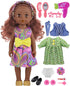 GAGAKU Black Doll for Girls, 14" Black Dolls Set for Toddlers Kids