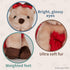 Bearington 7 Inch Darling Dancer Ballerina Plush, Christmas Stuffed Reindeer Animal
