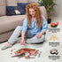 LEOGOR Wooden Puzzles for Adults - Glorious Hummingbird, 350 Piece Large Colorful Mosaic Wood Jigsaws