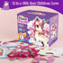 45pcs Shimmery Unicorn Shaped Jumbo Jigsaw Floor Puzzles for Kids Ages 3-5, Birthday Gift (28'' x 33'')
