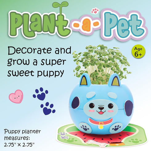 Set 6+) Creativity for Kids Plant-A-Pet: Puppy Toys for Girls - Mini Gifts for Girls, Arts and Crafts for Kids, DIY