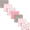 Little Treasure Unisex Baby Cotton Flannel Receiving Blankets, Rose Leopard 7-Pack, One