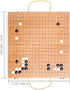 19 x19 Set Folding Go Game Board with and Bamboo Bowls and Imitation Jade Go Pieces