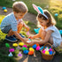 24 Pack Easter Egg Fillers with Easter Bunny Plush, Easter Eggs with Toys Inside, Mini Stuffed Animals Filled Easter
