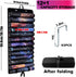 2 12+1 Playmat Holder, Playmat Tube Storage Bag for MTG with Hooks, Fits Game Mats & Tubes with Transparent Plastic