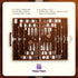 Happy Hippo Backgammon Backgammon (15")) Board Game, Deluxe Leather Like Case, Felt Interior, Brown, Classic Game