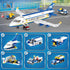 510 Set, 6 IN1 6-12+ WINGIFT Pcs City Passenger Airplane Building Plane Building Blocks Toys, STEM Aircraft Bricks