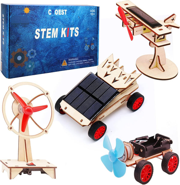 STEM Science Kits for Kids 8-14 - Build Your Own DIY Kits, Solar Power & Electric Engineering Kit