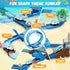 219 Set 360 3-8 VATOS Shark Track Toys - Pcs Flexible Race Track with Loops, Electric Shark Car & Auto-Rotating, Create