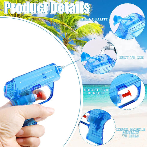 CCINEE 12 Pack Mini Water Guns, Squirt Gun Toy for Kids, Plastic Blasters for Summer Outdoor Games, 4 Colors