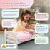 18" Set 5 Emily Rose Doll Pink Heart Valentines Bedding Pc Doll Bed Bedding & Bedroom Accessories with Comforter