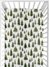 Sweet Jojo Designs Fitted Baby Crib Sheets (Green Woodland Tree) for Boys