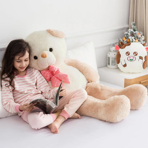 Giant Teddy Bear Stuffed Animals for Girls 4 Feet Big Teddy Bear Plushies Giant Stuffed Animal Large Gifts