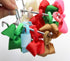 CÉLLOT 40Pcs Boutique Hair Bows Elastic Ties for Kids, Children Rubber Bands Ponytail Holders for Baby Girls Teens