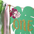 Agkvw 1st Aloha to One Tropical Hawaiian Luau Theme Highchair Banner- Wild One Highchair Banner for Girls, Pink Jungle