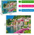 Jigsaw Puzzles for Adults 1000 Piece Puzzle for Adults 1000 Pieces Puzzle 1000 Pieces-Italy Famous Scenery Lake Como