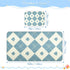 SyXIOP 28" 52" Blue Beige Poker Cooling Baby Crib Mattress Cover x Ultra Soft Training Pads for Baby&Toddler