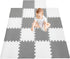 Fuzayylu 18 Pieces Foam Play Mat, Interlocking Playmat Tiles, Foam Floor Mat Tiles,