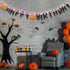 Halloween Happy Birthday Banner with Pumpkin Decorations, 8 Modes LED String Lights for 1st Kids Birthday Supplies