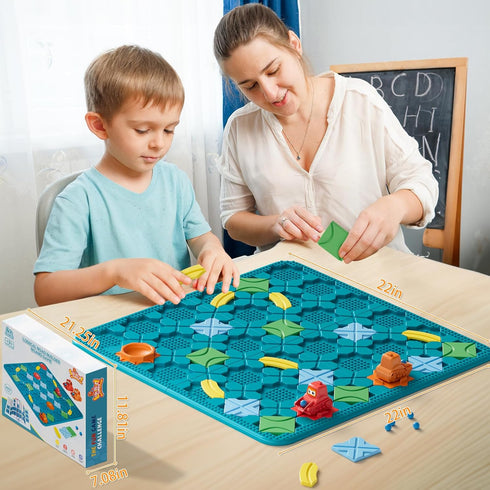 Kids Board Games Learning Toys, STEM Educational Logic Kits with 200+ Challenges, Brain Puzzles for Boys Girls Ages