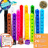 STEM Cubes, Build, Learn & Create with 100+ Math Cubes Manipulatives, 4-in-1 Educational Games, Math Cubes for Kids Ages 4-8, Awesome Learn Through Play Toys