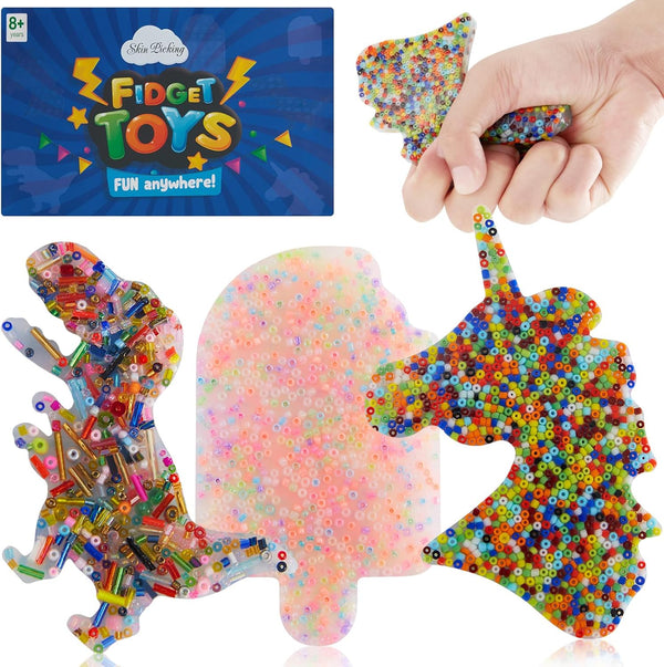 3Pcs Skin Picking Fidget Toy, Silicone Picking Pad, Sensory Toys for Skin Pickers, ADHD, and OCD
