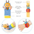 Bloobloomax Soft Baby Rattle Wrist Rattle Foot Finder Socks Set - Cotton and Plush Stuffed Infant Toys (8pcs-B Set)