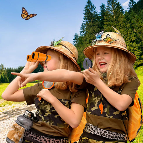 ESSENSON Summer 4-8 Kids Explorer Kit - Adventure Kit for Kids, Outdoor Explorer Kit with Binoculars, Outdoor Toys