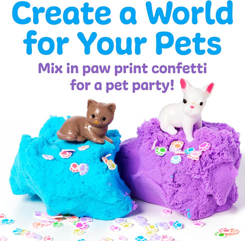 3+) Creativity for Kids Sensory Minis Pets Kit | Cloud Clay Sensory Toy for Kids | Spring Crafts | Mess-Free