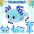 13" Officygnet Axolotl Plush, Soft Stuffed Animal Plush Toy, Cute Axolotl Plushies Pillow, Kawaii Plushies Dolls