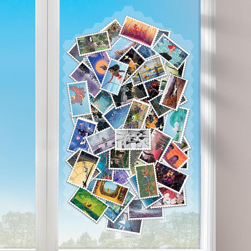 Make It Real Window Art, Disney Classic Animation Stamps, DIY Clings, Reusable Fun for Ages 8 and Up