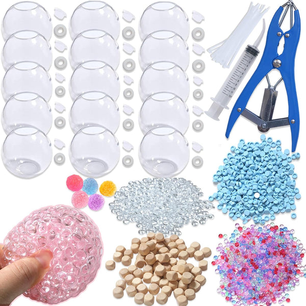 VIVIMAGIS DIY Stress Ball Making Kit with Filler-15PCS Stress Ball Making Kit Stress