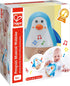 Hape Penguin Musical Wobbler, Colorful Wobbling Melody Toy for Kids 6 Months+, Blue