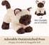 0 9 GUND Bootsie Siamese Kitten Plush Toy, Premium Cat Stuffed Animal for Ages and Up, Cream/Brown